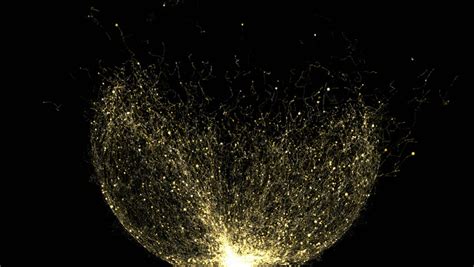 Abstract Gold Particles Glitter Dust Explosion Stock Footage Video 100