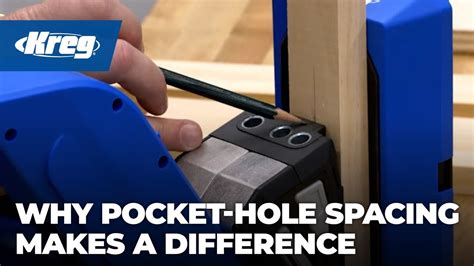 Understanding Pocket Hole Spacing Kreg® Pocket Hole Jig 720720pro