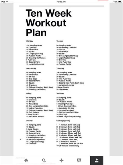 10 Week Workout Plan Workout Diet Plan Weekly Workout Plans 10 Week