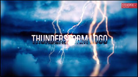 Thunderstorm Logo Video Preview After Effects Project Youtube