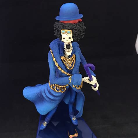 One Piece Brook 20th Anniversary Action Figure Blue Clothes Ver Brook