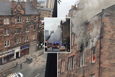 Major Fire In Edinburghs Fountainbridge Blows Bricks From Building