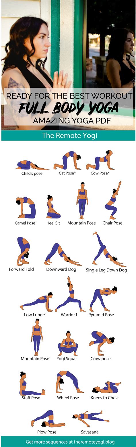 Full Body Yoga Workout Free Printable Pdf Yoga Workshop Full Body Yoga Workout Yoga Fitness