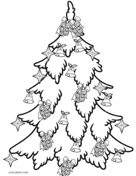 Printable Christmas Tree Coloring Pages For Kids Cool2bkids
