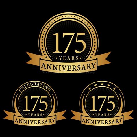 175 Years Anniversary Celebration Logotype 175th Anniversary Logo