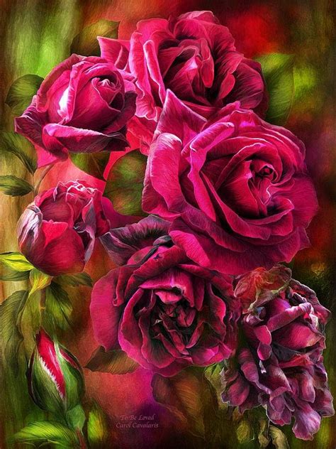 Carol Cavalaris Art Rose Art Flower Art Rose Painting