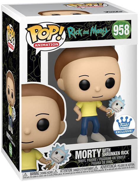 Funko Pop Animation Rick And Morty Morty With Shrunken Rick Funko