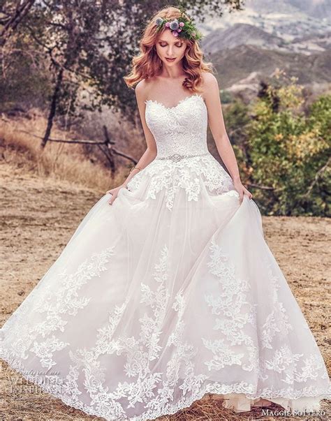 Maggie Sottero Fall 2017 Bridal Strapless Sweetheart Neckline Heavily