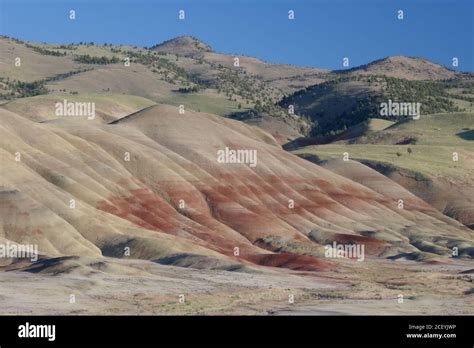 John Day Fossil Beds Painted Hills Unit Mitchell Oregon Usa Stock