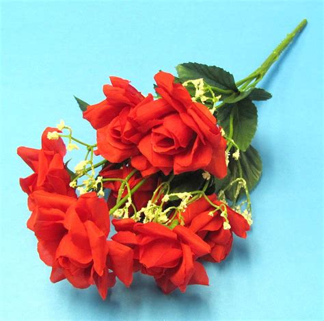 Artificial Plastic Red Roses Bouquet Type 1 Winklers Magic Warehouse
