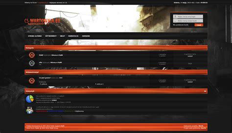 Wartownia Dark Orange Theme For Mybb Pecetowicz