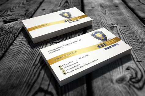 Customer account, one & digital services. Design a letterhead and business cards for a security service company | Freelancer