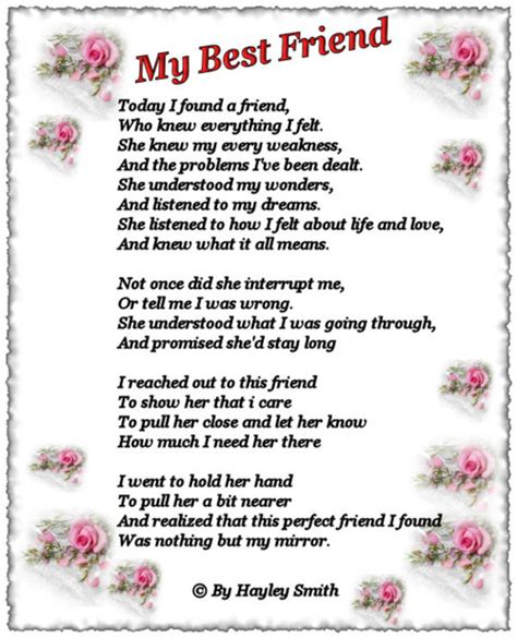 Best Friend Poems For Girls That Rhyme