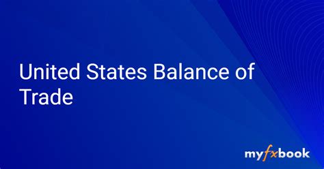 United States Balance Of Trade