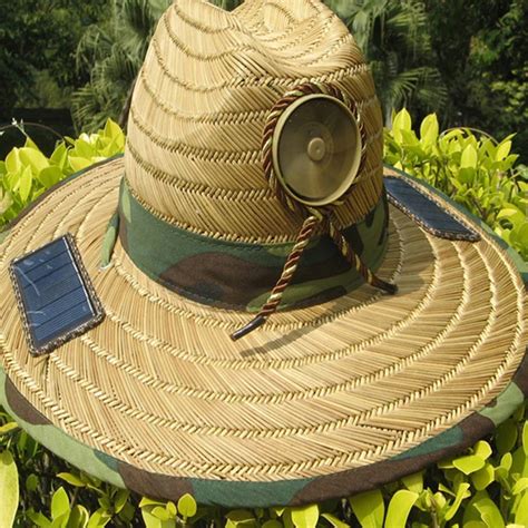 Anti Heatstroke Solar Control Powered Fan Sun Hat Cap Lierihattu With