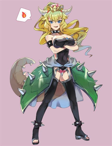 Princess Bowsette Personajes De Anime Arte De Personajes Dibujos De