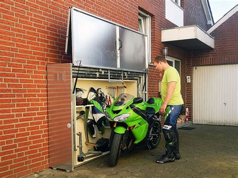 Retractable Motorcycle Shed 6 Motorbike Shed Motorcycle Storage Shed