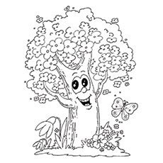 80 printable spring coloring pages for kids. Spring Tree Coloring Page at GetColorings.com | Free ...
