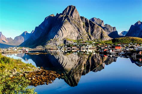 Reine Lofoten Islands Nordland Fylke Norway Pretty