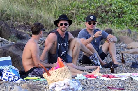 Chris Hemsworth Can T Keep His Hands Off Bikini Clad Wife Elsa Pataky During A Day At The Beach