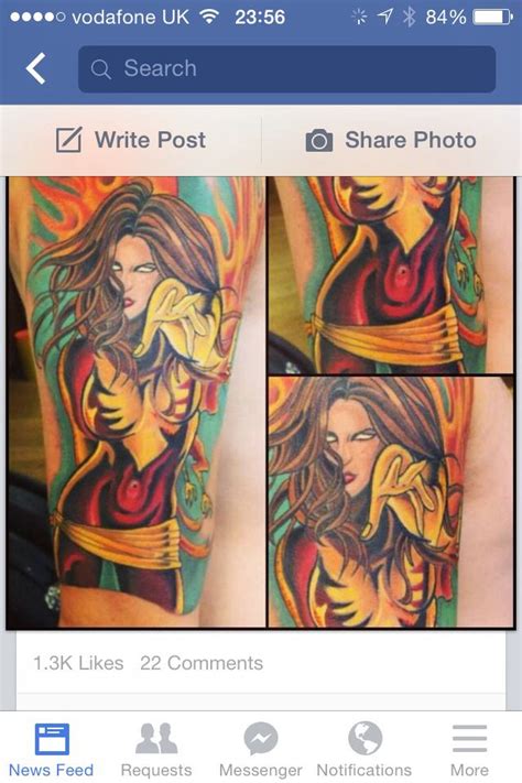 Gene Grey Jeangrey Phoenix Marvel Xmen Tattoos Tattoo Designs