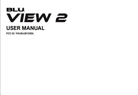 Blu View 2 User Manual Guide