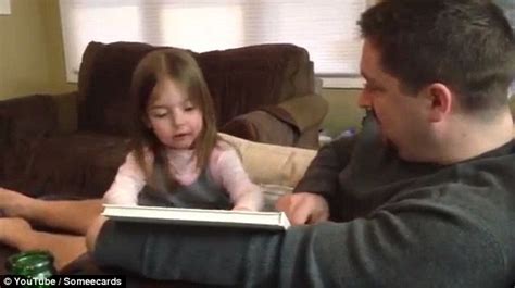 Hilarious Moment A Father Sits His Young Daughter Down To Tell Her Shes Going To Be A Big
