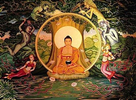 This is one of the holiest buddist places. Buddha-Weekly-Shakyamuni under bodhi tree-Buddhism ...