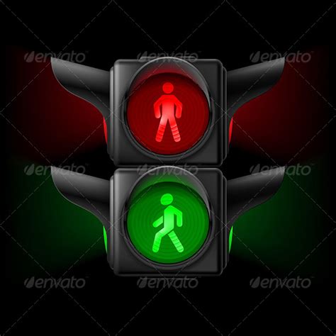 Traffic Light Flash Cards Template Stock Photos