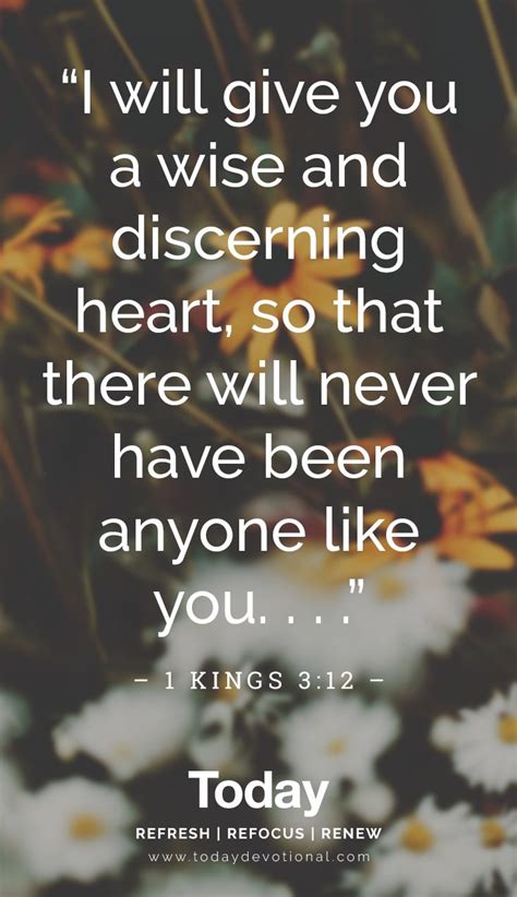 A Wise And Discerning Heart Daily Devotional Bible Words Devotions