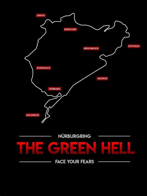 Nürburgring The Green Hell Art Print By Rstyle Redbubble