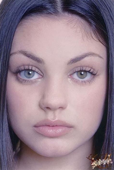 Mila Kunis Closeup Noting Her Different Eye Colors Heterochromia