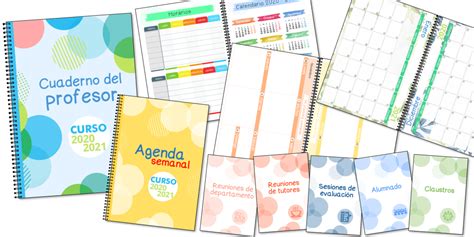 Cuaderno Del Profesor Y Agenda 20202021 Gratis Y Descargable