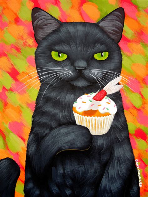 Funny Cat Portrait Paintings By Cary Chun Lee