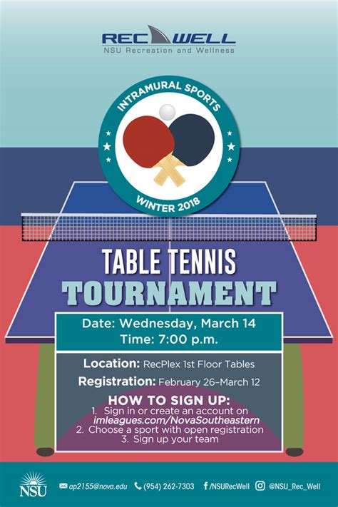 Table tennis ultra mega tournament. Intramural Table Tennis Tournament (Mar. 14) - NSU SharkFINS