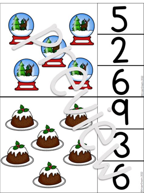 Christmas Number Clip Cards 1 To 20 Made By Teachers