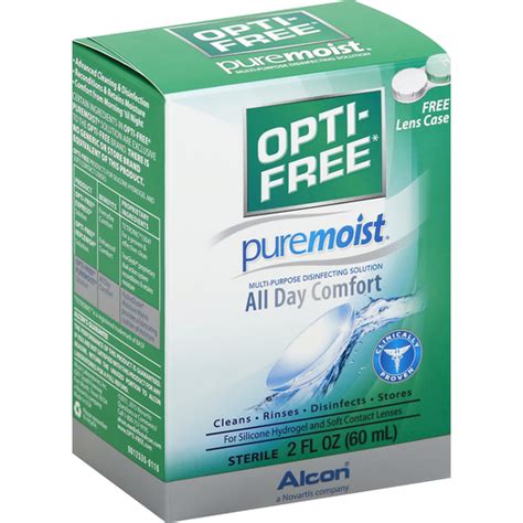 Opti Free Puremoist Disinfecting Solution Multi Purpose Eye