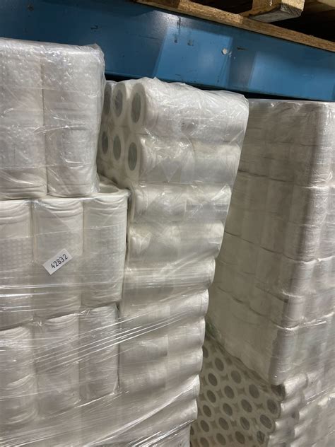 Large Pallet Of New Commercial Toilet Paper Rolls