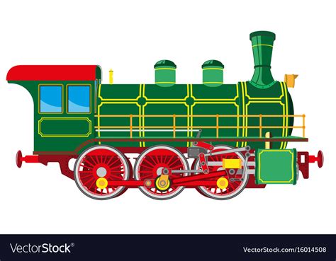 Cute Toy Train Old Engine Locomotive Design Element Cartoon Trains Images