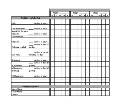 14 Free Construction Schedule Templates Pdf Doc Free And Premium