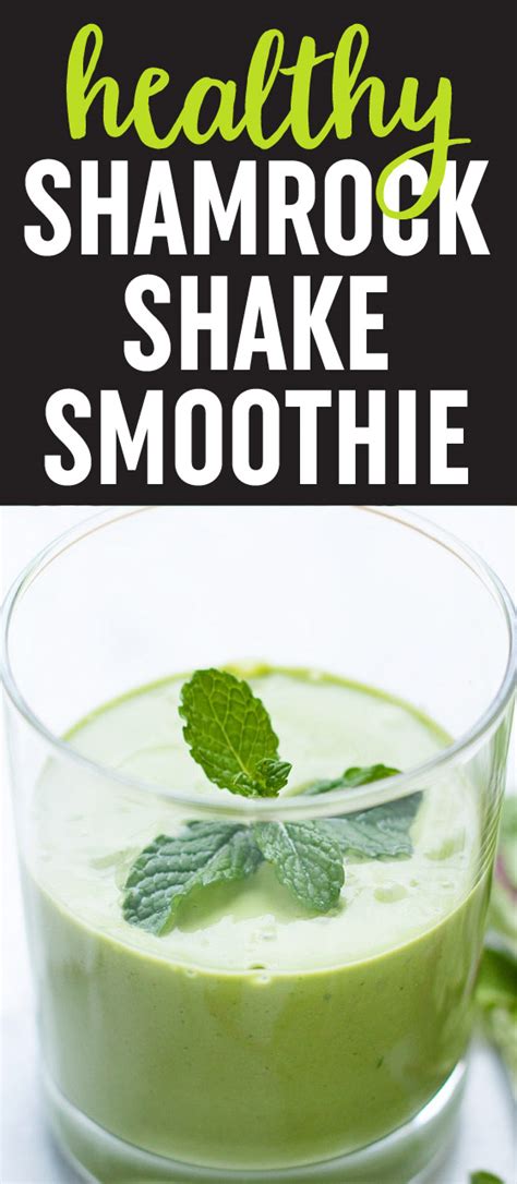 Healthy Shamrock Shake Smoothie