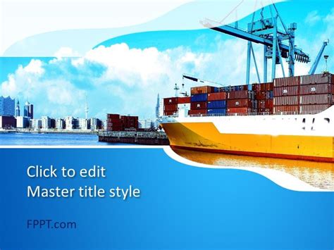 Free Maritime Transportation Powerpoint Template Free Powerpoint