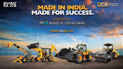 Launch Of Jcbs Cev Stage Iv Range Of Machines Made In India Made For