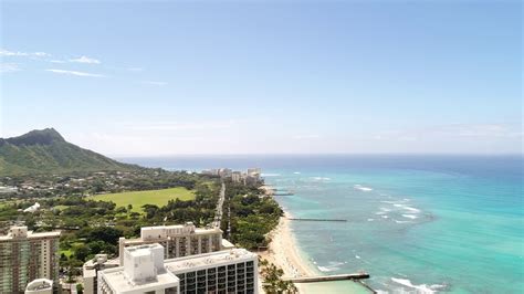 Diamond Head Seen From Alohilani Resort Waikiki Beach Youtube