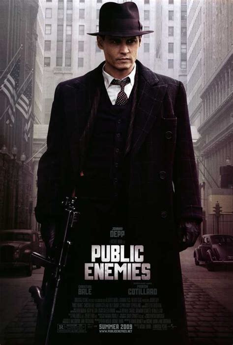 Public Enemies 27x40 Movie Poster 2009 Public Enemy Gangster