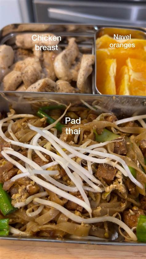 Pad Thai Bento Box Asian Recipes Bento Thai Recipes