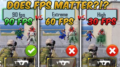 90 fps vs 60 fps vs 30 fps pubg mobile does fps matter ultimate fps comparison youtube