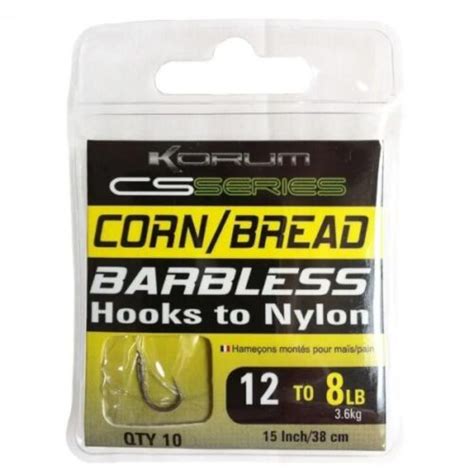 Korum Cs Series Cornbread Hooks To Nylon Jmc Tackle Online