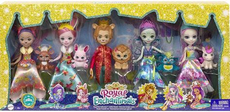 Royal Enchantimals 5 Pack Doll Set Royal Pals Collection Patter