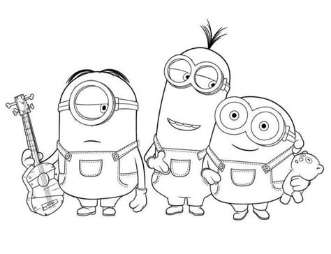 Inspirant De Coloriage Minions à Imprimer Photographie Coloriages